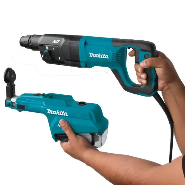 Makita 1 in. AVT Rotary Hammer Accepts SDS-PLUS Bits with HEPA Dust Extractor 3-Mode Variable Speed Case (D-Handle)