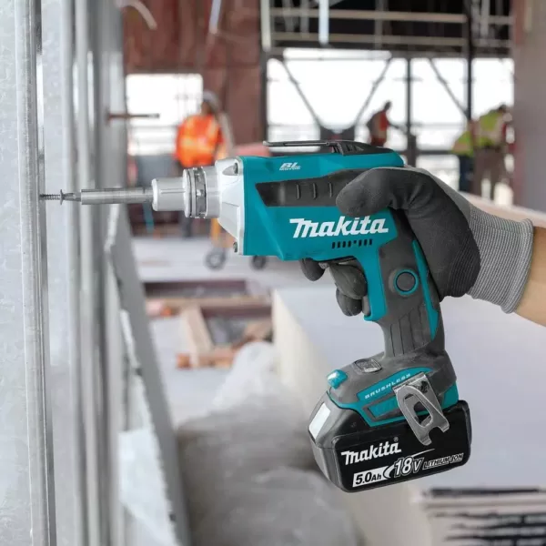 Makita 18-Volt LXT Lithium-ion Cordless 2-Piece Combo Kit (Brushless Drywall Screwdriver/Cut-Out Tool) 5.0Ah