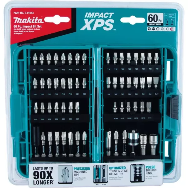 Makita IMPACT XPS Impact Bit Set (60-Piece)