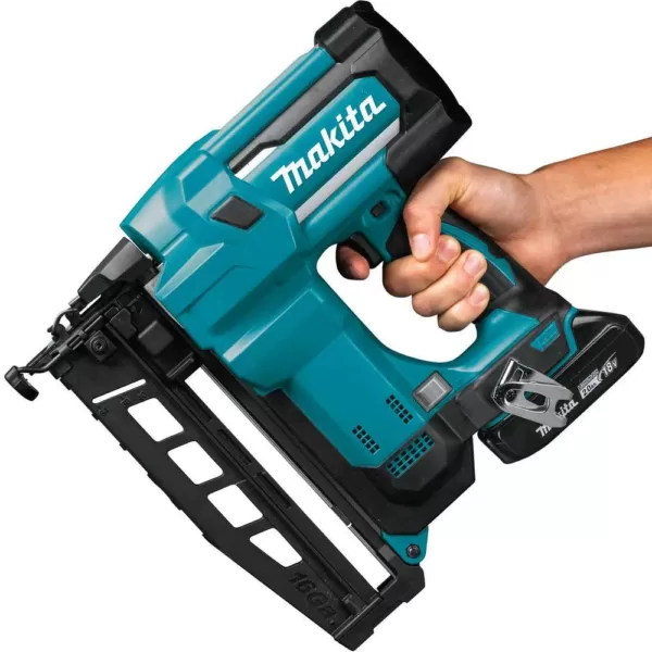 Makita 2-1/2 in. 18-Volt 16-Gauge LXT Lithium-Ion Cordless Straight Finish Nailer Kit (2.0 Ah)