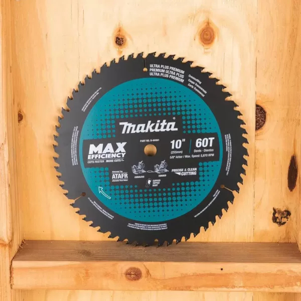 Makita 10 in. 60T Carbide-Tipped Max Efficiency Miter Saw Blade