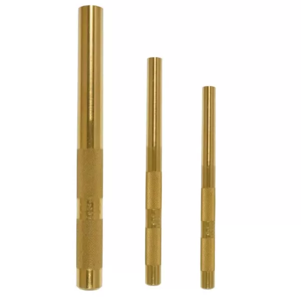 Mayhew Large Brass Drift Punch Set (3-Piece)