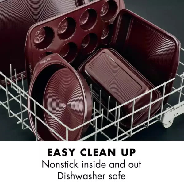 Circulon 9 in. x 13 in. Bakeware in Merlot Nonstick Rectangular Cake Pan