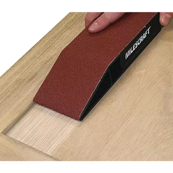 Milescraft 3 in. x 21 in. SandDevil3.0 Hand Sander with 80-Grit Sandpaper Belt