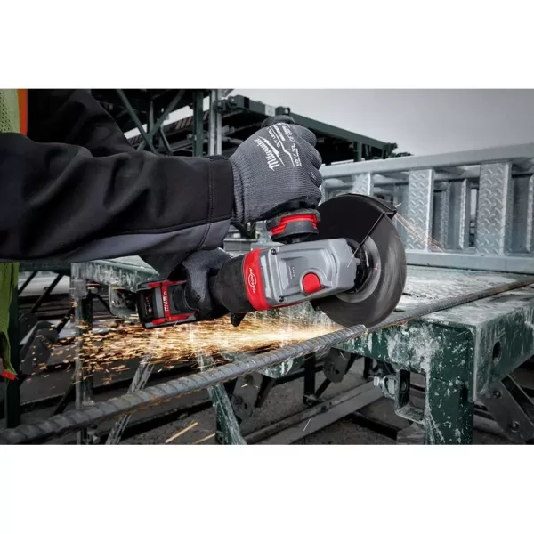 Milwaukee M18 FUEL 18-Volt Lithium-Ion Brushless Cordless 4-1/2 in./6 in. Braking Grinder with Paddle Switch (Tool-Only)