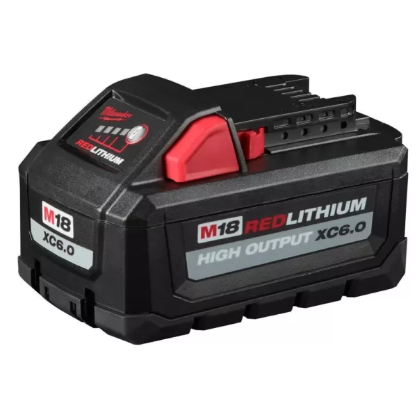 Milwaukee M18 FUEL 18-Volt Lithium-Ion Brushless Cordless 4-1/2 in./6 in. Grinder with Slide Switch Kit and Two 6.0 Ah Battery