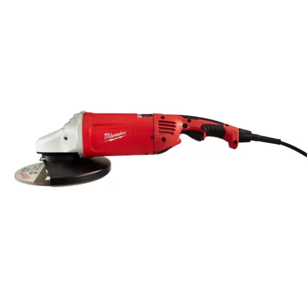 Milwaukee 15 Amp 7/9 in. Roto-Lok Large Angle Grinder with Trigger Lock-On Switch