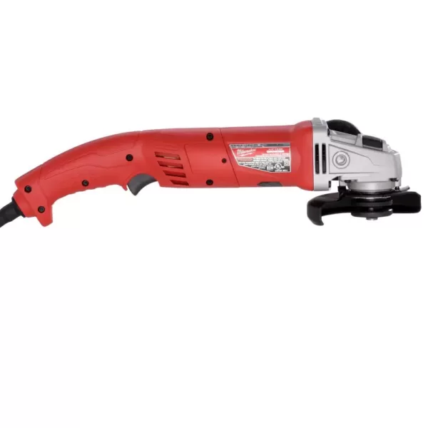 Milwaukee 11 Amp 4.5 in. Small Angle Grinder with Lock-On Trigger Grip