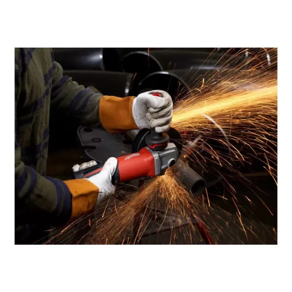 Milwaukee 13 Amp 6 in. Small Angle Grinder with Paddle Lock-On Switch