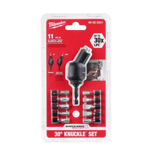 Milwaukee 30 Deg. Knuckle Bit Holder Set (11-Piece)