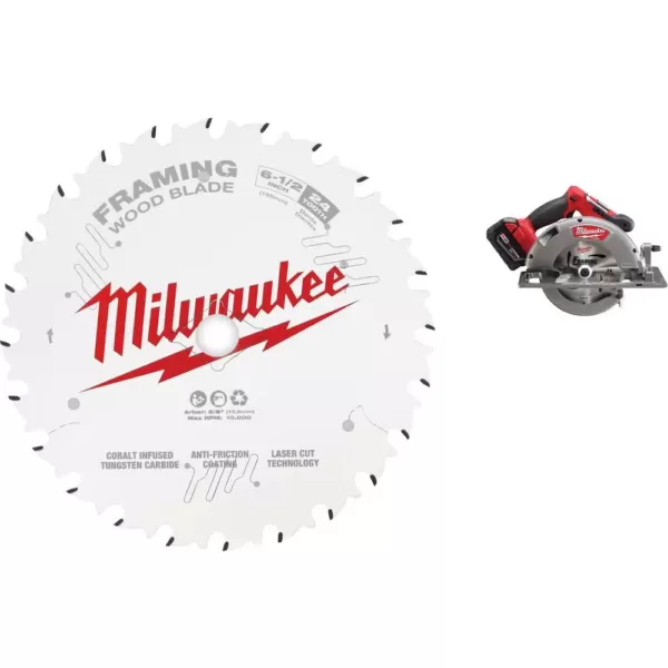 Milwaukee 6-1/2 in. x 24-Tooth Framing Circular Saw Blade