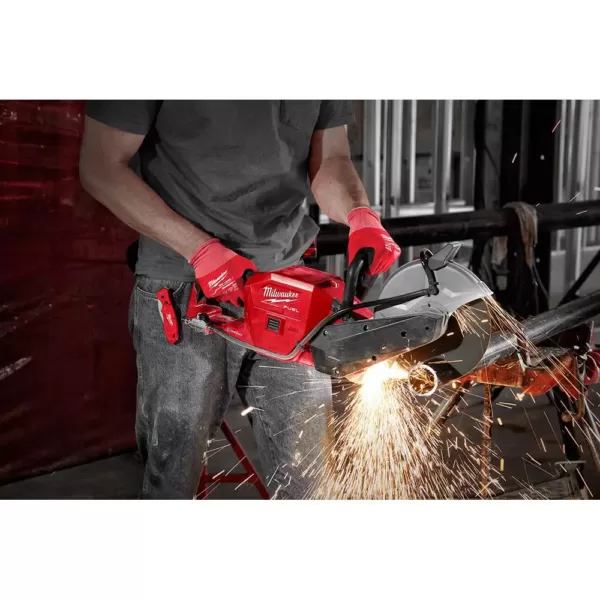 Milwaukee M18 FUEL ONE-KEY 18-Volt Lithium-Ion Brushless Cordless 9 in. Cut Off Saw with Switch Tank Backpack Water Supply Kit