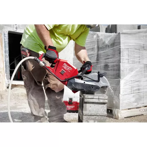 Milwaukee M18 FUEL ONE-KEY 18-Volt Lithium-Ion Brushless Cordless 9 in. Cut Off Saw Kit W/ (2) 12.0Ah Batteries & Rapid Charger