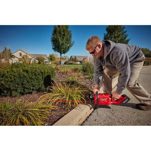 Milwaukee M18 FUEL 18-Volt Lithium-Ion Brushless Cordless Hedge Trimmer with M18 6-Port Sequential Battery Charger