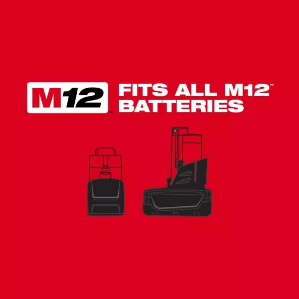 Milwaukee M12 12-Volt Lithium-Ion Cordless 1/4 in. Ratchet and 3/8 in. Ratchet Combo Kit (2-Tool) W/ (2) 2.0Ah Batteries