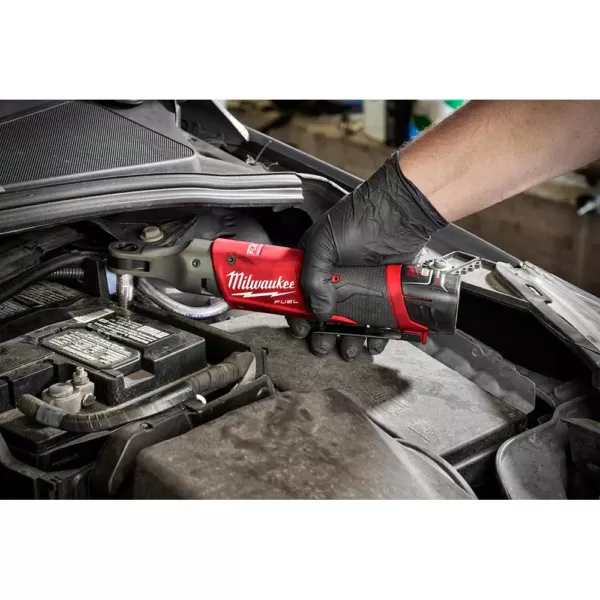 Milwaukee M12 FUEL 12-Volt Lithium-Ion Brushless Cordless 3/8 in. Ratchet & 1/4 in. Impact Combo with (1) 2.0Ah Battery & Charger