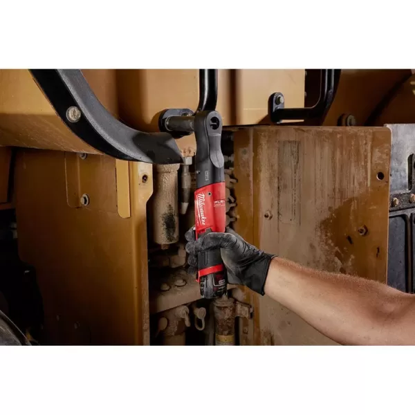 Milwaukee M12 FUEL 12-Volt Lithium-Ion Brushless Cordless 3/8 in. Ratchet and 1/2 in. Impact Wrench with two 3.0 Ah Batteries