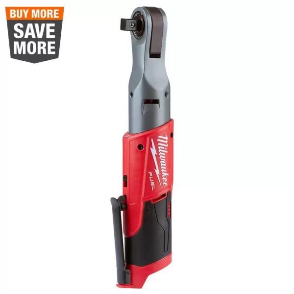 Milwaukee M12 FUEL 12-Volt Lithium-Ion Brushless Cordless 1/2 in. Ratchet (Tool-Only)