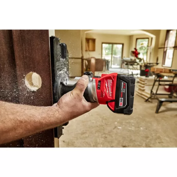 Milwaukee M18 FUEL 18-Volt Lithium-Ion Brushless Cordless Compact Router & Jig Saw Combo Kit (2-Tool) W/5.0Ah Battery & Charger