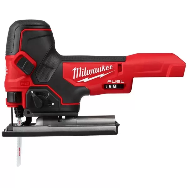 Milwaukee M18 FUEL 18-Volt Lithium-Ion Brushless Cordless Compact Router and Barrel Grip Jig Saw Set (Tool-Only)