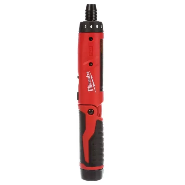 Milwaukee M4 4-Volt Lithium-Ion Cordless 1/4 in. Hex Screwdriver 2-Battery Kit