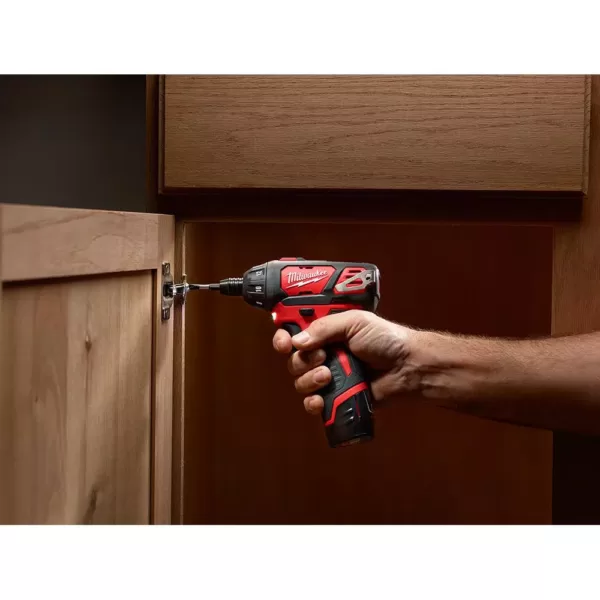 Milwaukee M12 12-Volt Lithium-Ion Cordless 1/4 in. Hex Screwdriver Kit with (1) 1.5Ah  Battery and Charger