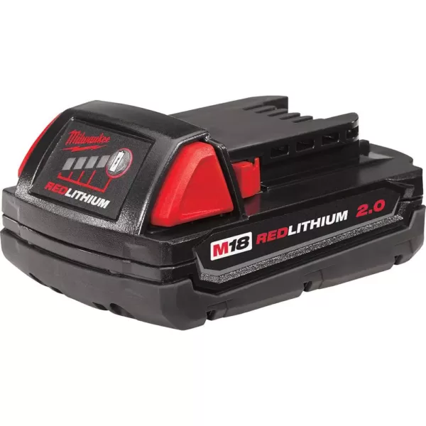 Milwaukee M18 FUEL 18-Volt Lithium-Ion Brushless Cordless 15-Gauge Angled Finish Nailer Kit W/ (1) 2.0Ah Battery, Charger & Bag