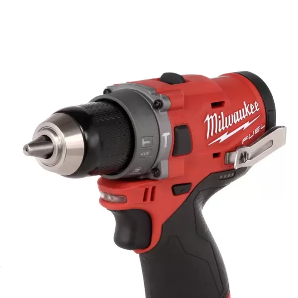 Milwaukee M12 FUEL 12-Volt Lithium-Ion Brushless Cordless 1/2 in. Hammer Drill (Tool-Only)