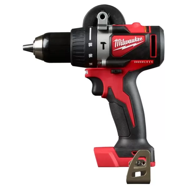 Milwaukee M18 18-Volt Lithium-Ion Brushless Cordless 1/2 in. Compact Hammer Drill Tool Only