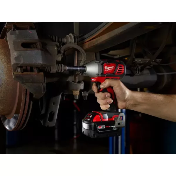 Milwaukee M18 18-Volt Lithium-Ion Cordless 3/8 in. Impact Wrench W/ Friction Ring Kit W/(2) 3.0Ah Batteries, Charger, Hard Case