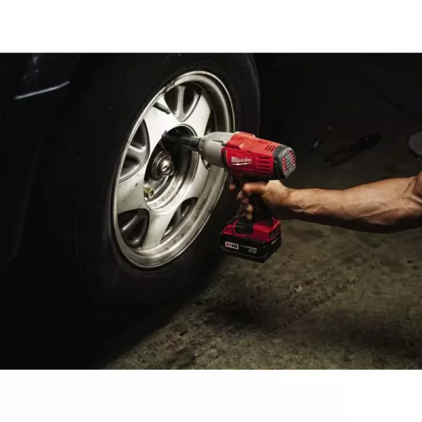 Milwaukee M18 18-Volt Lithium-Ion Cordless 1/2 in. Impact Wrench W/ Friction Ring W/ (1) 5.0Ah Battery and Charger