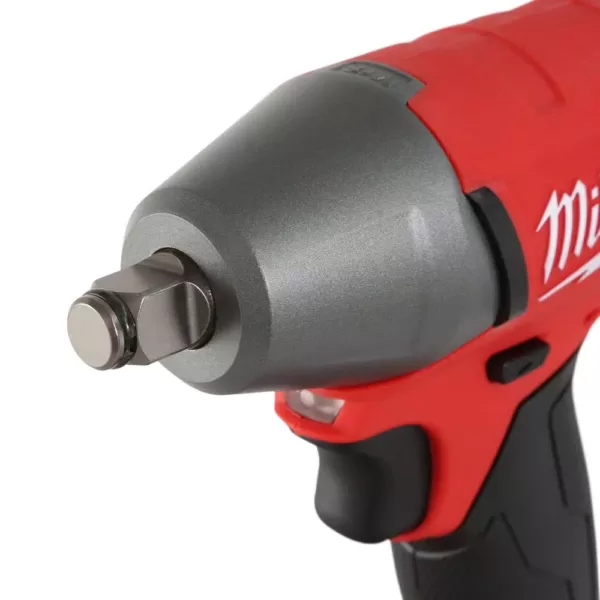 Milwaukee M18 FUEL 18-Volt Lithium-Ion Brushless Cordless 1/2 in. Impact Wrench Friction Ring with Two 5 Ah Batteries, Hard Case