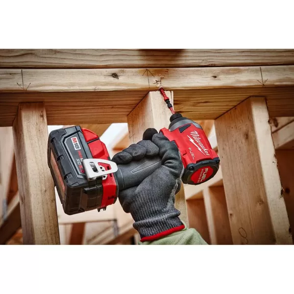 Milwaukee M18 FUEL 18-Volt Lithium-Ion Brushless Cordless 1/2 in. Impact Wrench with Friction Ring Kit W/  FUEL Impact Driver