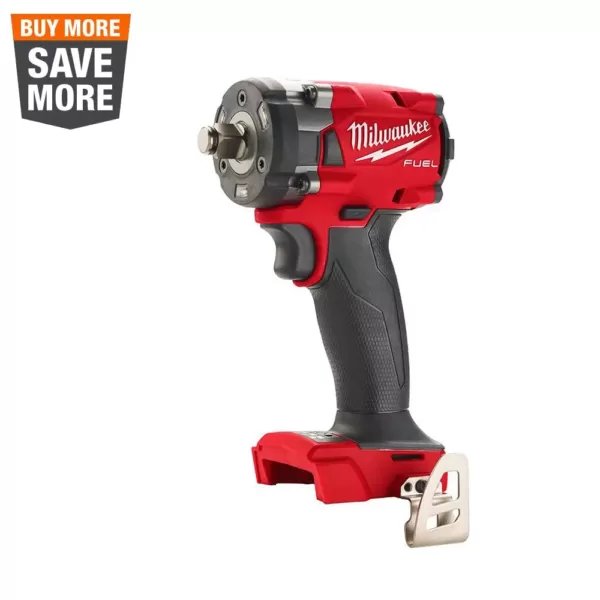 Milwaukee M18 FUEL GEN-3 18-Volt Lithium-Ion Brushless Cordless 1/2 in. Compact Impact Wrench with Friction Ring (Tool-Only)