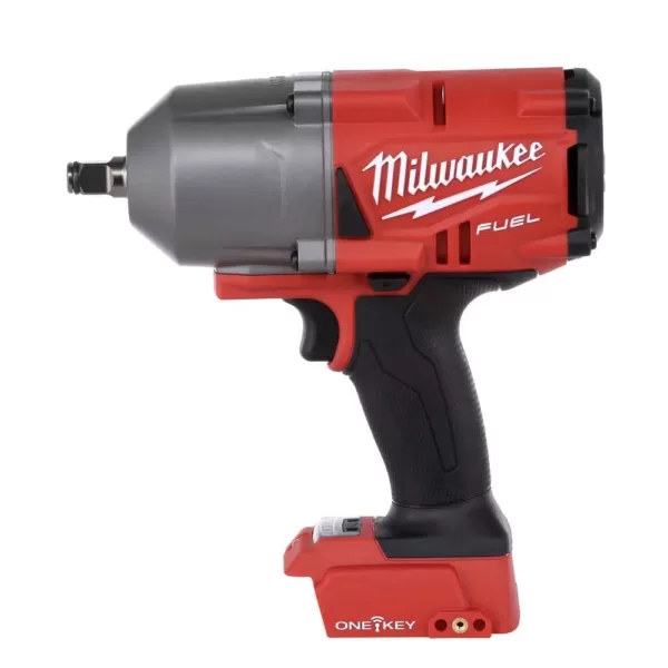 Milwaukee M18 FUEL ONE-KEY 18-Volt Lithium-Ion Brushless Cordless 1/2 in. Impact Wrench with Friction Ring With Protective Boot