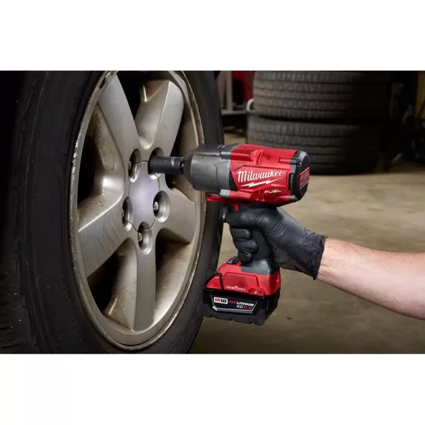 Milwaukee M18 FUEL ONE-KEY 18-Volt Lithium-Ion Brushless Cordless 1/2 in. Impact Wrench with Friction Ring With Protective Boot