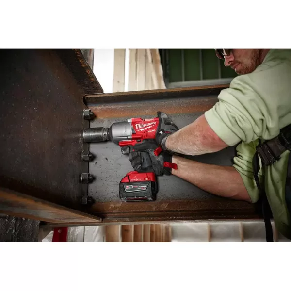 Milwaukee M18 FUEL ONE-KEY 18-Volt Lithium-Ion Brushless Cordless 3/4 in. Impact Wrench w/Friction Ring Kit w/(2) 5.0Ah Batteries