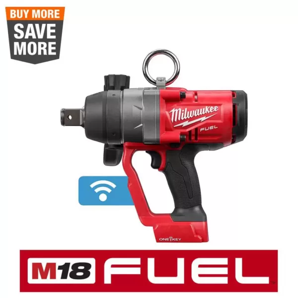 Milwaukee M18 ONE-KEY FUEL 18-Volt Lithium-Ion Brushless Cordless 1 in. Impact Wrench with Friction Ring (Tool-Only)