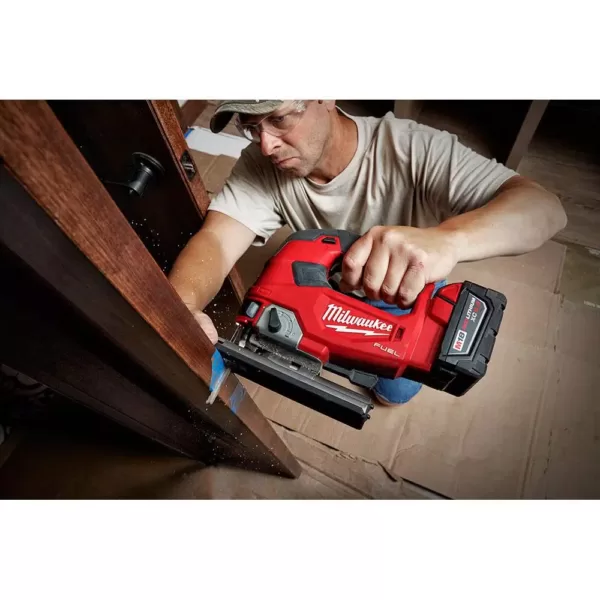 Milwaukee M18 FUEL 18-Volt Lithium-Ion Brushless Cordless Jig Saw and 3-in-1 Backpack Vacuum with (2) 6.0Ah Batteries