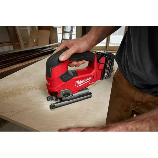 Milwaukee M18 FUEL 18-Volt Lithium-Ion Brushless Cordless Jig Saw and 7-1/4 in. Circular Saw with (2) 6.0Ah Batteries