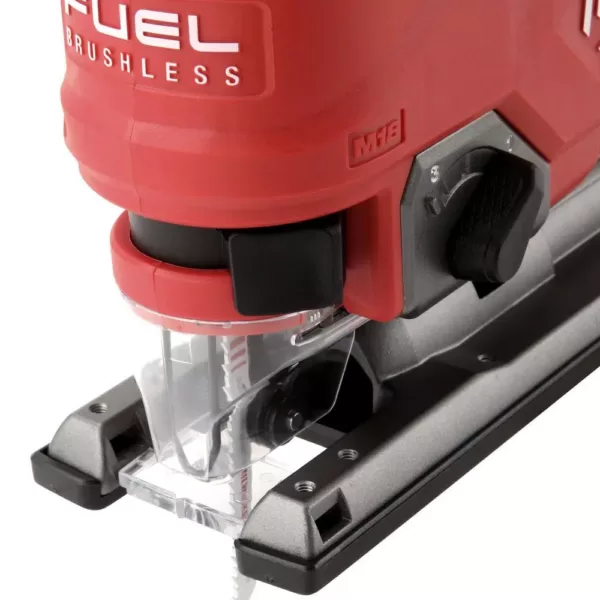 Milwaukee M18 FUEL 18-Volt Lithium-Ion Brushless Cordless Jig Saw (2-Tool) with (2) 6.0Ah Batteries