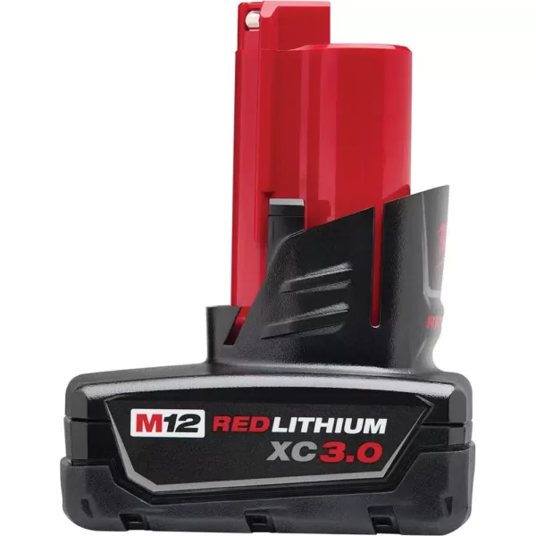 Milwaukee M12 12-Volt Lithium-Ion Cordless 400-Lumen LED Lantern/Flood Light with M12 Jobsite Speaker and 3.0 Ah Battery