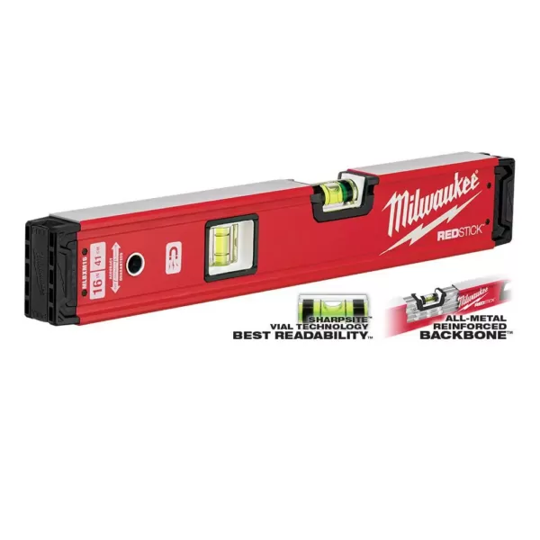 Milwaukee 16 in. REDSTICK Magnetic Box Level