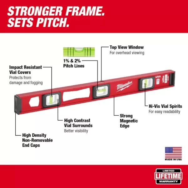 Milwaukee 48 in. Magnetic I-Beam Level