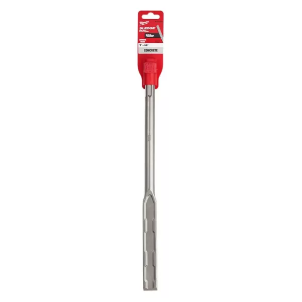 Milwaukee 1 in. x 16 in. SDS-Max SLEDGE Steel Flat Chisel Bit