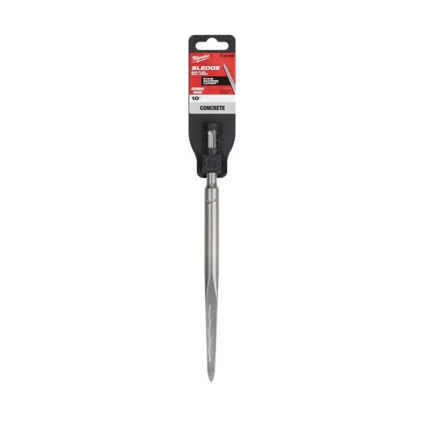 Milwaukee 10 in. SDS-Plus SLEDGE Steel Demo Bull Point Chisel