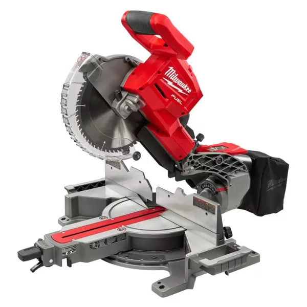 Milwaukee M18 FUEL 18-Volt Lithium-Ion Brushless 10 in. Cordless Dual Bevel Sliding Compound Miter Saw with Compact Router