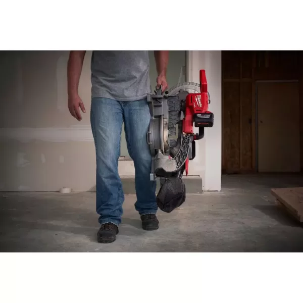 Milwaukee M18 FUEL 18-Volt Lithium-Ion Brushless Cordless 10 in. Dual Bevel Sliding Compound Miter Saw Kit with Extra Blade