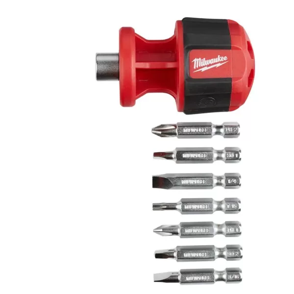 Milwaukee 9-in-1 Square Drive Ratcheting Multi-Bit Screwdriver with 8-in-1 Compact Multi-Bit Screwdriver