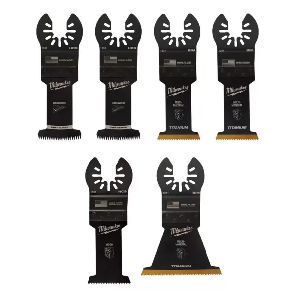 Milwaukee Oscillating Multi-Tool Blade Kit (6-Piece)